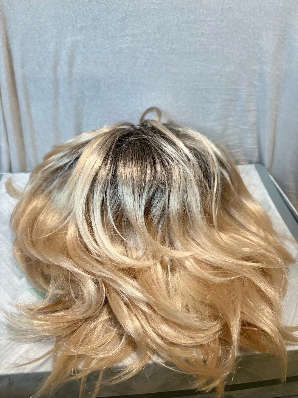 Blonde Layered Women’s Hair Topper - Stylish Rooted Blonde